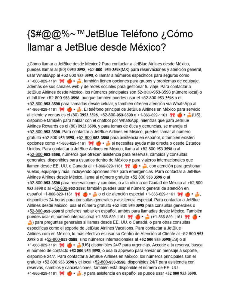 Jetblue Telefono | PDF | Chat en linea | Aplicación movil