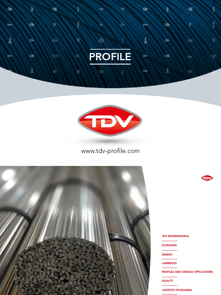 TDV International: Precision Profiles & Applications | PDF | Filtration ...