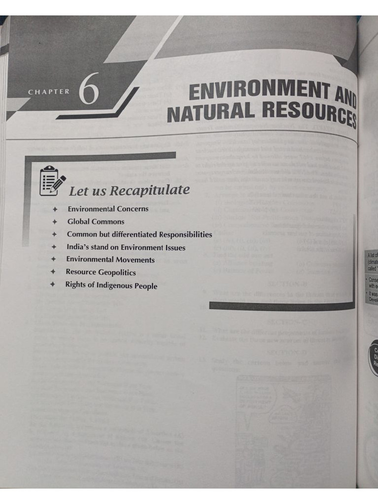 Ch- Environment and Natural Resources | PDF
