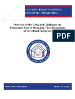 Overview of The Risks and Challenges The Enterprises Face in Managing Their Inventories of Foreclosed Properties