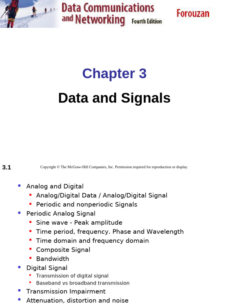 Lec 3 - Data and Signal | PDF | Signal To Noise Ratio | Bandwidth ...