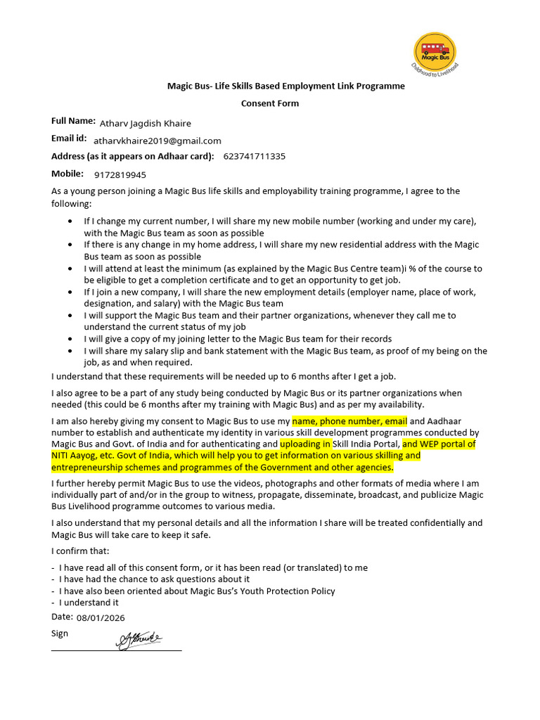 YP Consent Form | PDF