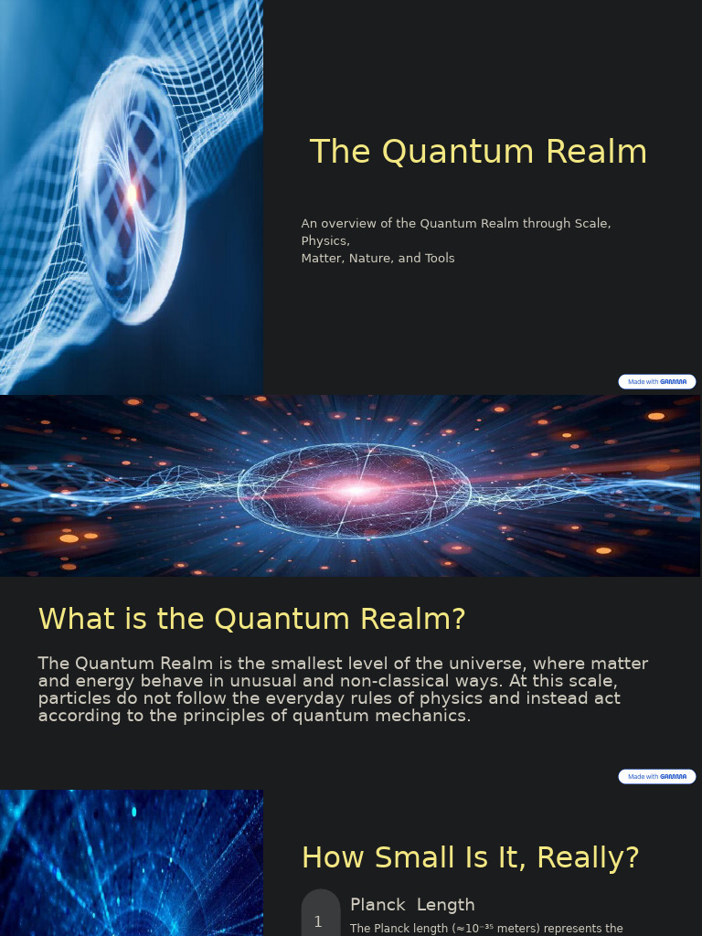 Unveiling the Quantum Realm | PDF | Elementary Particle | Quantum Mechanics