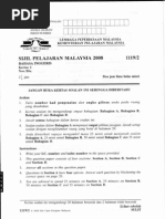 Download SPM 2008 Bahasa Inggeris Paper 2 by pss smk selandar SN9820636 doc pdf