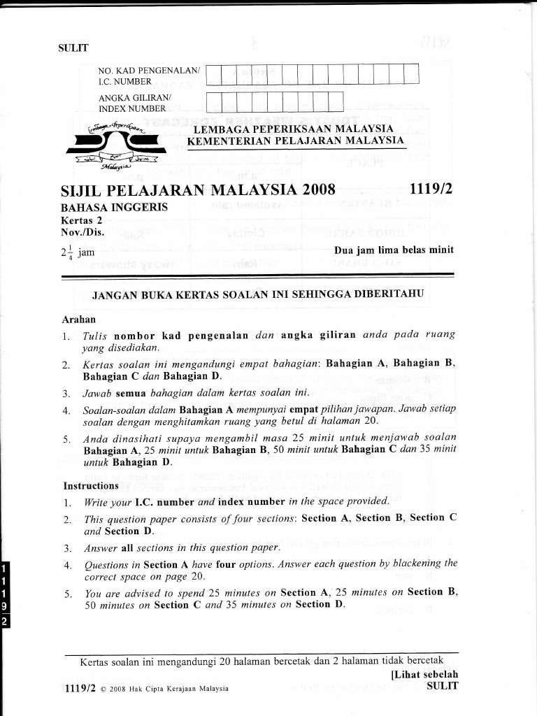Spm 2008 Bahasa Inggeris Paper 2 Pdf Leopard Hunting