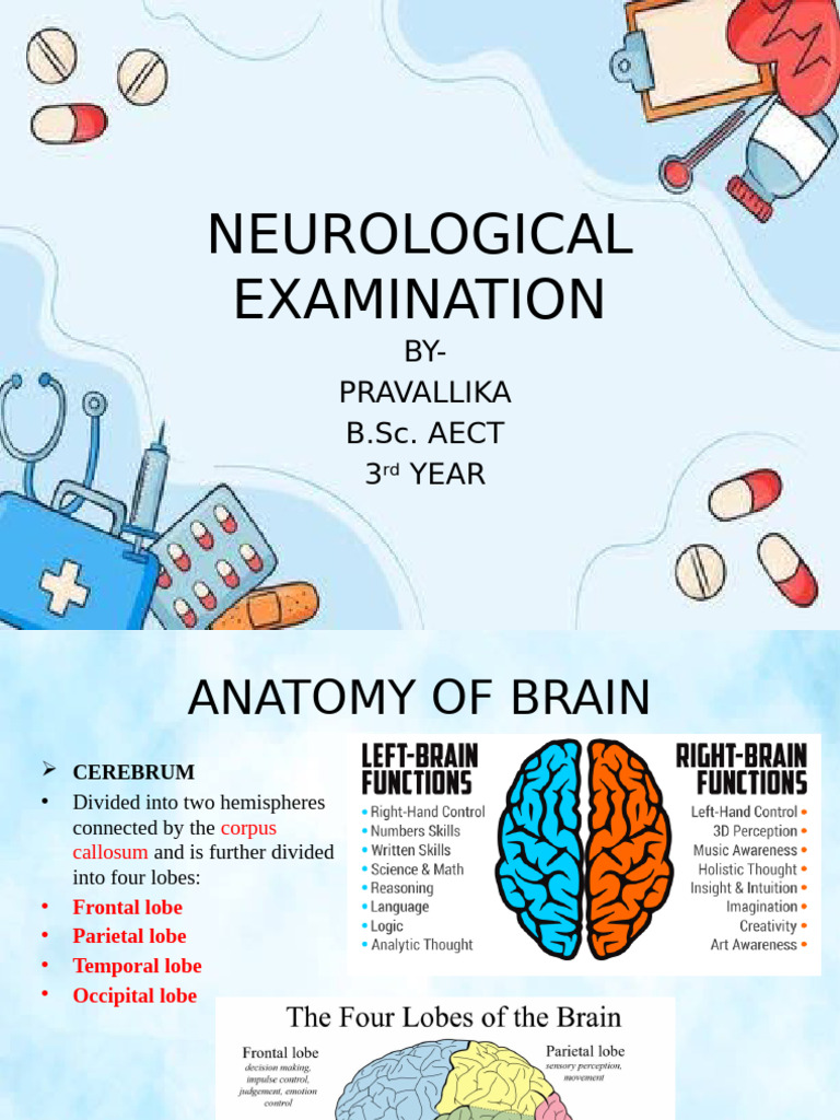 Neurological Examination Overview | PDF