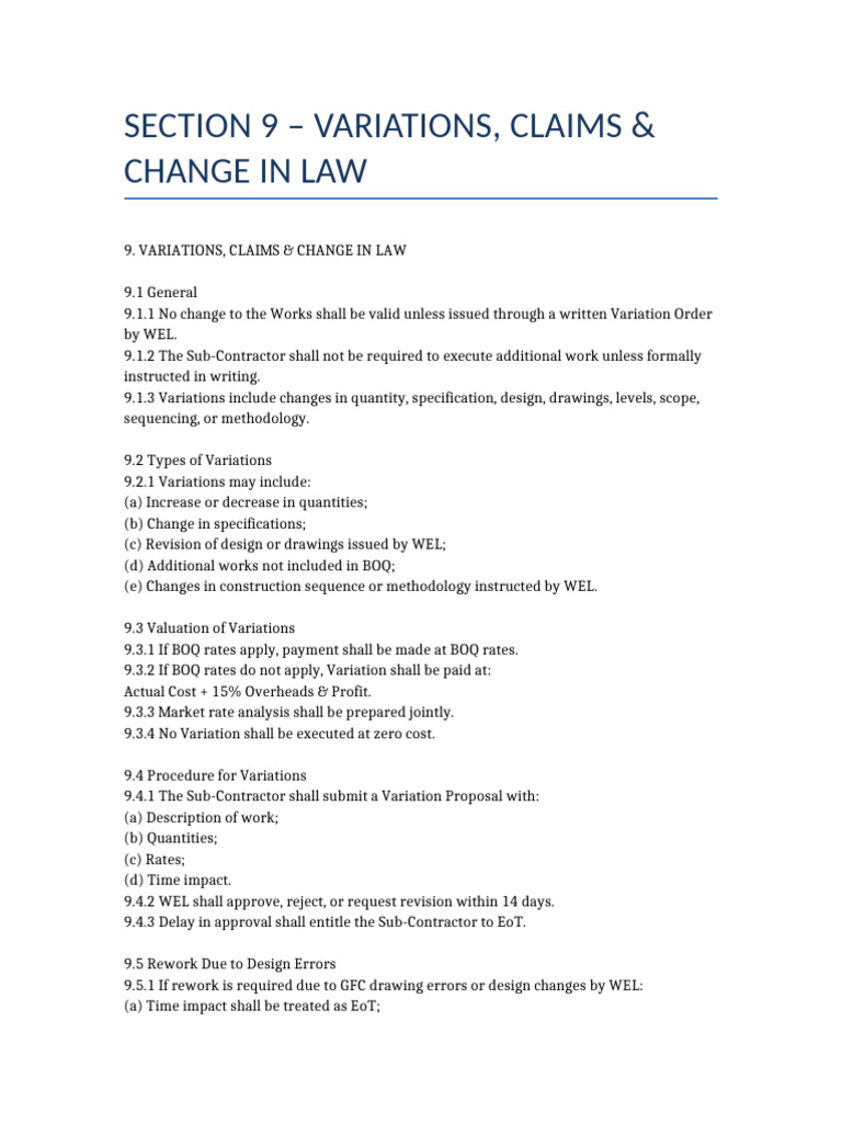 Variations, Claims, and Legal Changes Guide | PDF | Justice | Crime ...