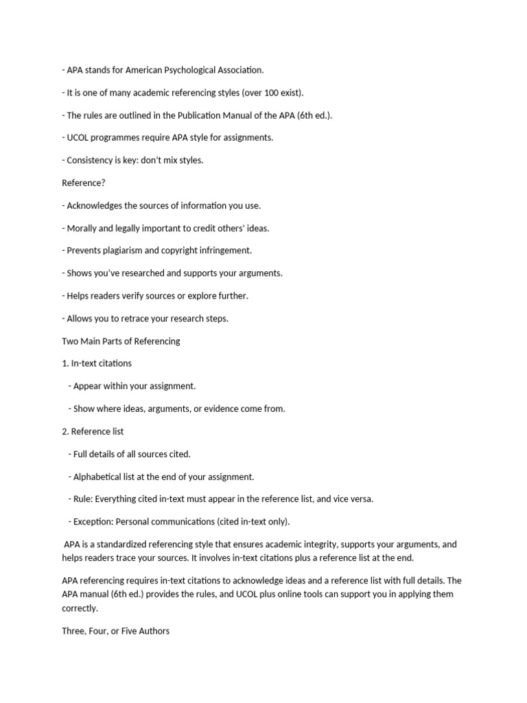 Apa | PDF | Apa Style | Citation