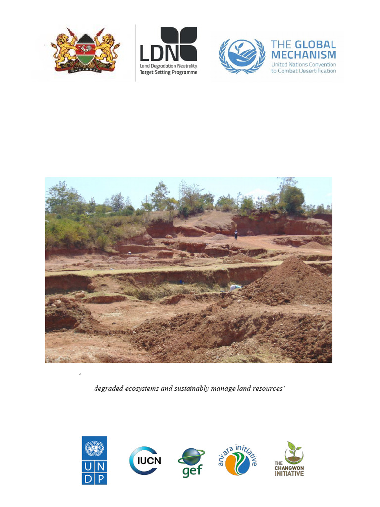 Kenya Land Degradation Neutrality Report | PDF | Sustainability ...