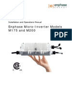 Enphase Micro-Inverter Models M175 and M200: Installation and Operations Manual