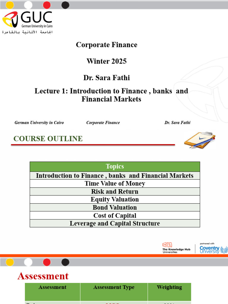 Introduction to Corporate Finance Concepts | PDF | Bonds (Finance ...
