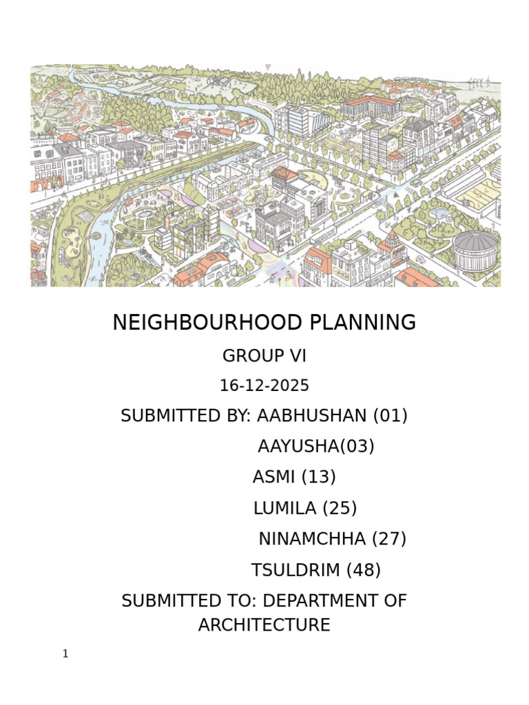 Neighbourhood Planning Report Overview | PDF | Stairs | Traffic
