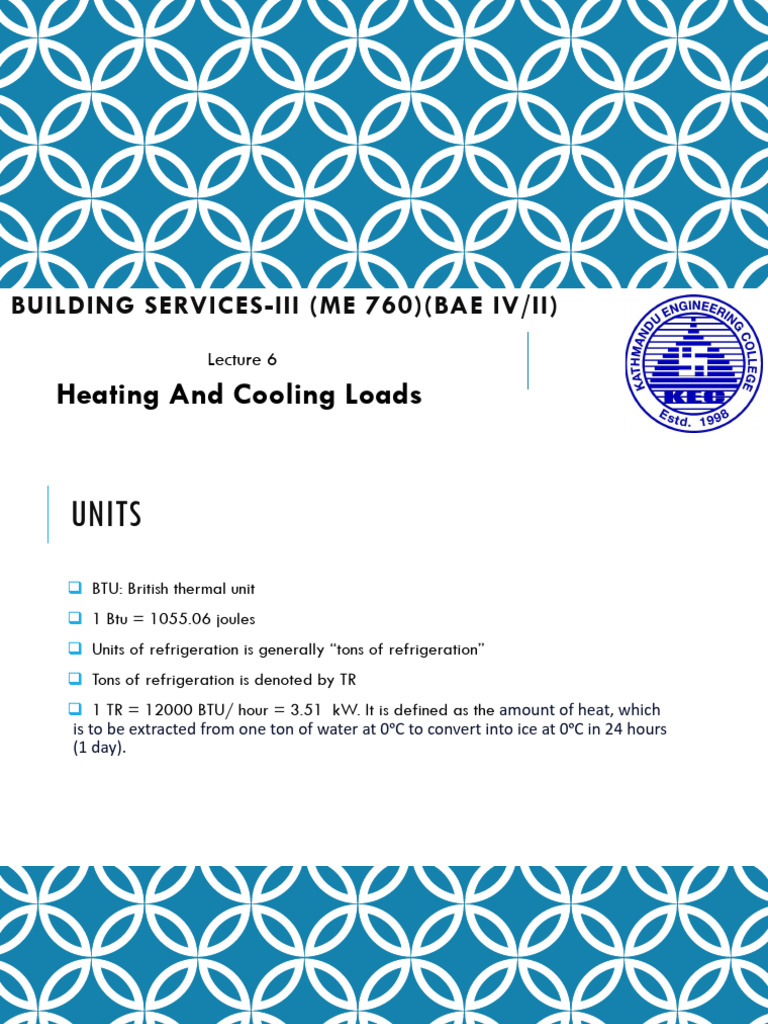 Heating and Cooling Load Calculations | PDF | Heat Transfer | Air ...
