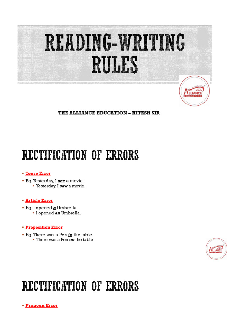 Common Writing Errors and Formats Guide | PDF | Essays