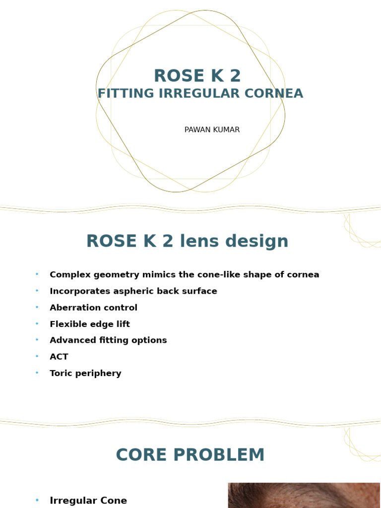 Rose K 2 Fitting Irregular Cornea | PDF | Lenses | Ophthalmology