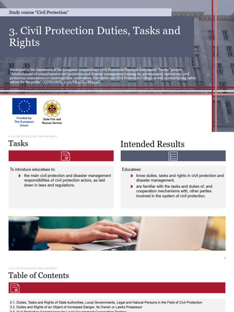 Civil Protection Duties and Rights Overview | PDF | Emergency ...