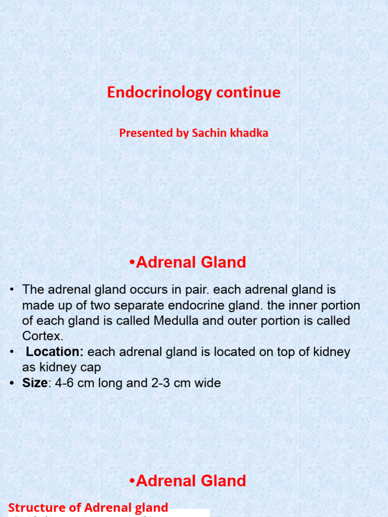 Adrenal Gland Hormones and Disorders | PDF | Adrenal Gland | Pancreas