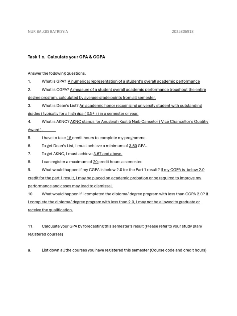 GPA and CGPA Calculation Guide | PDF | Course Credit | Academic Degree