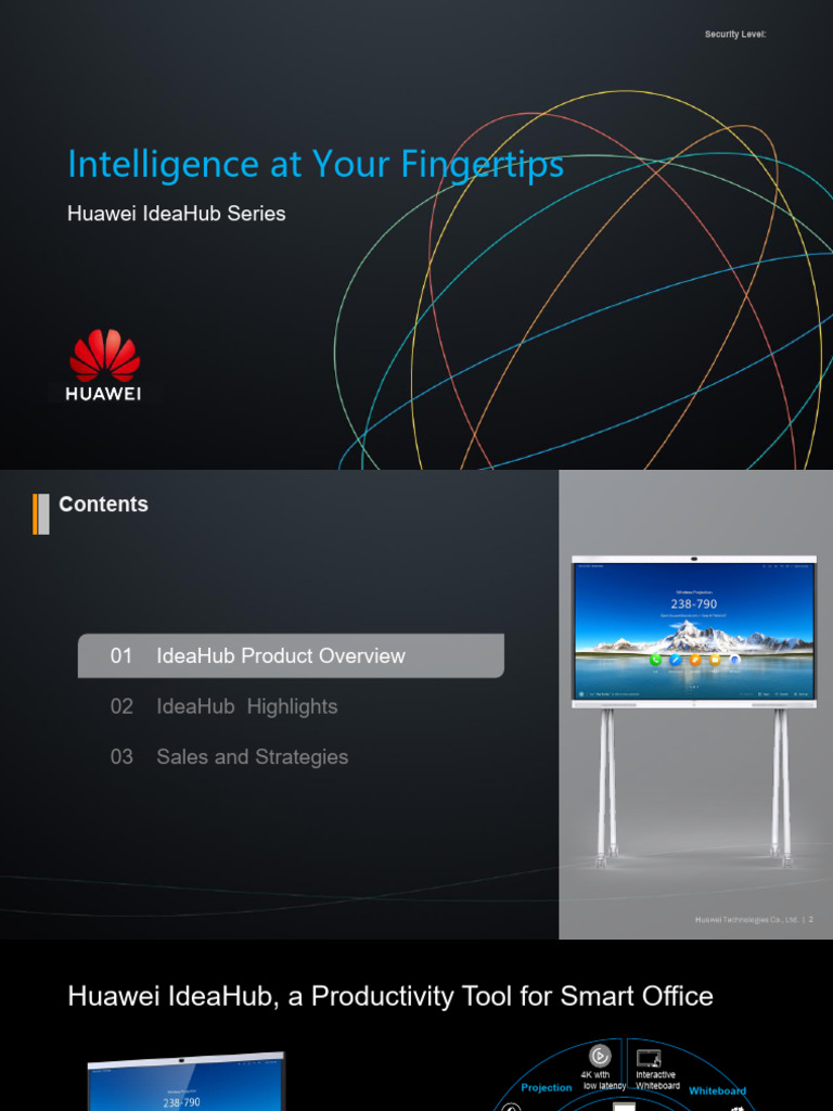 Huawei IdeaHub: Smart Office Solution | PDF | Microphone | Mobile App