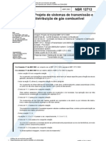 NBR 12712 - 2002 - Projeto de Sistemas de Transmissão e Distribuição de Gás Combustível