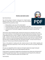 WL Digital Leaders Letter To Parents