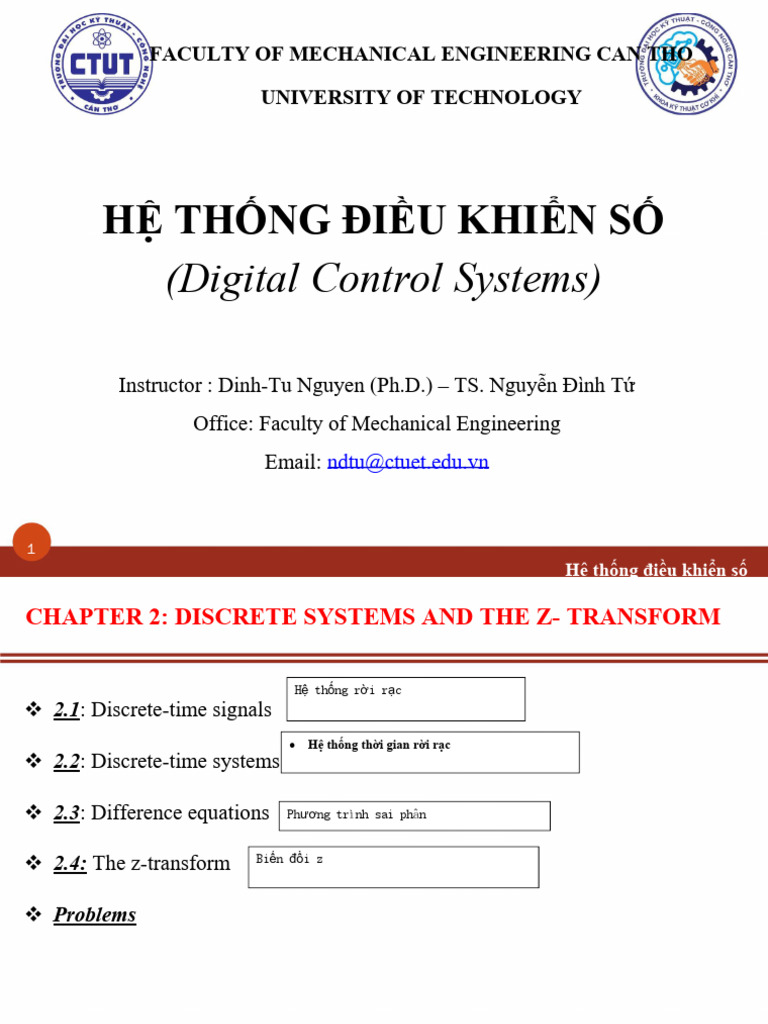 Digital Control System Chapter2 | PDF