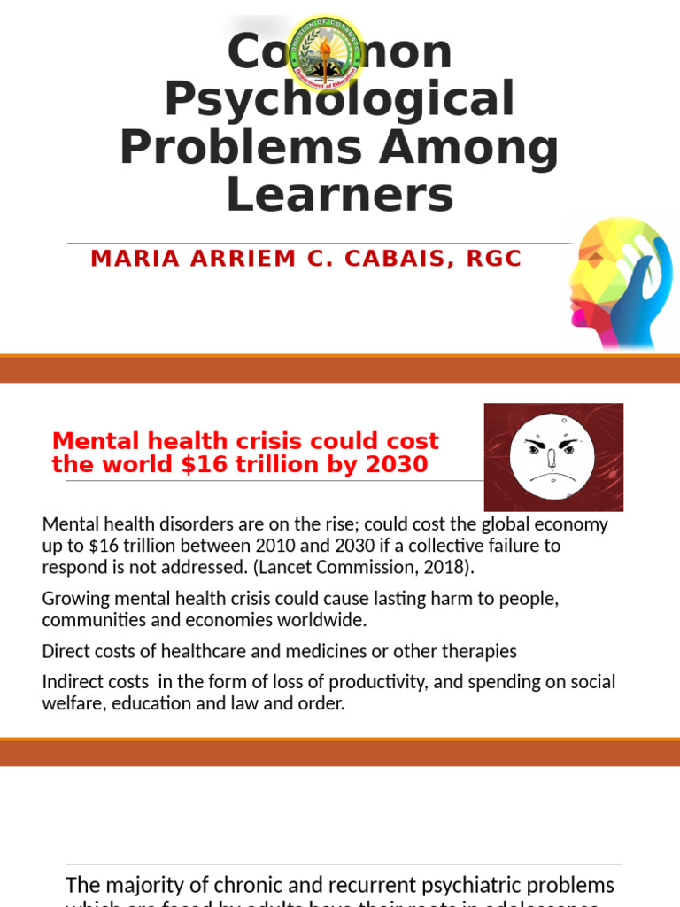 Common Mental Health Issues in Learners | PDF | Mental Disorder ...