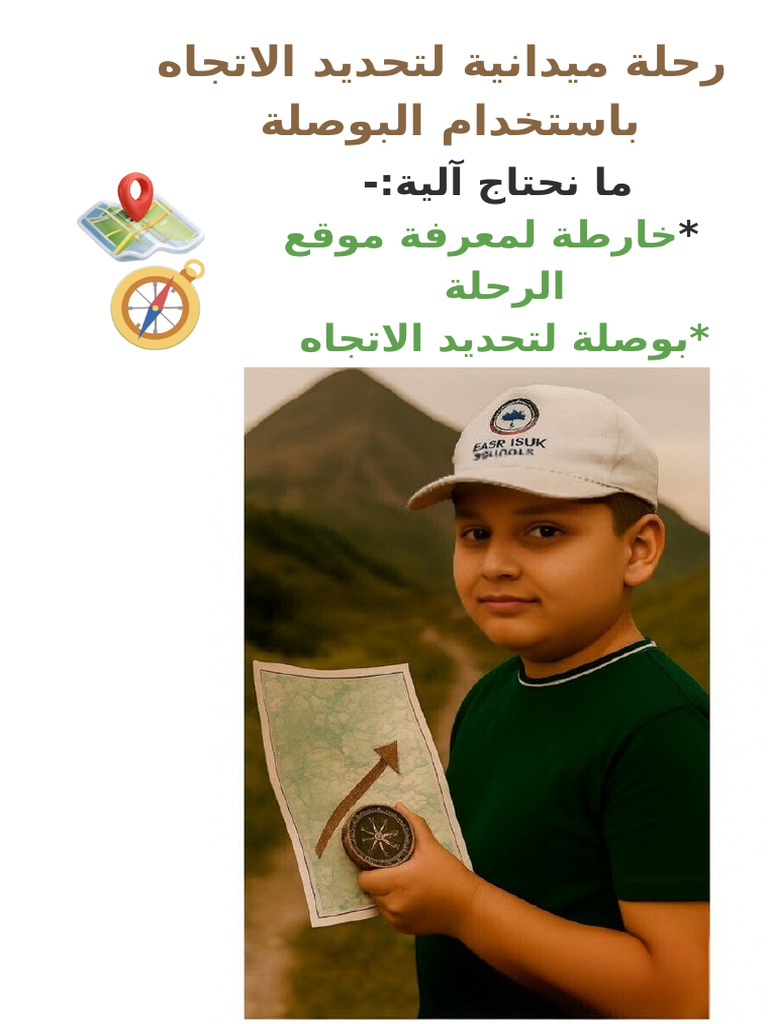 Reading a Map Education Presentation in Blue Green Brown Hand Drawn ...