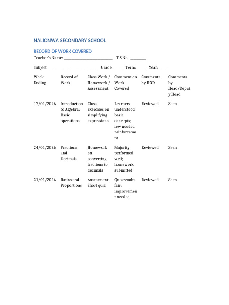 Nalionwa Record of Work Bordered | PDF