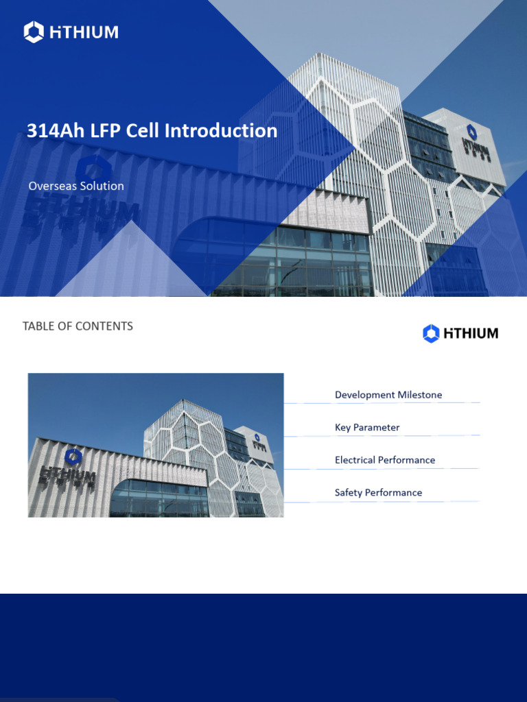 314Ah LFP Cell Specifications & Testing | PDF | Electrical Engineering ...