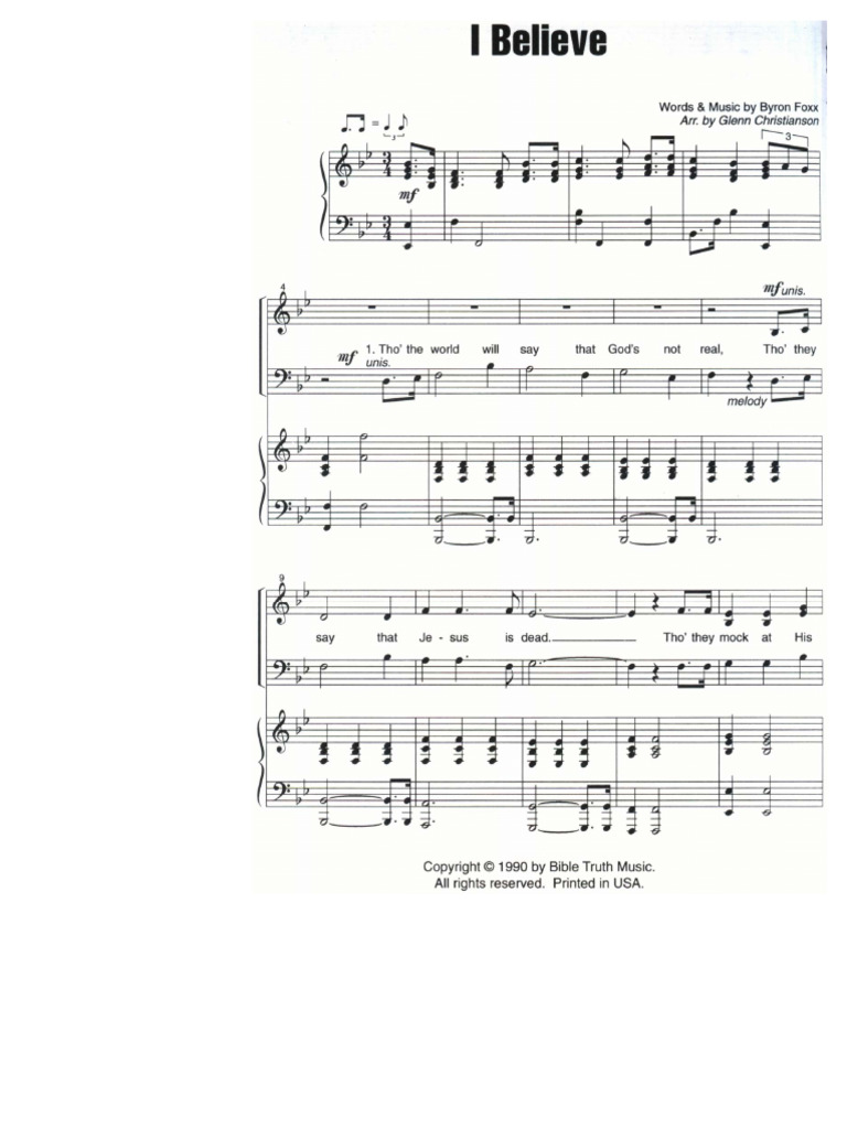 I Believe | PDF