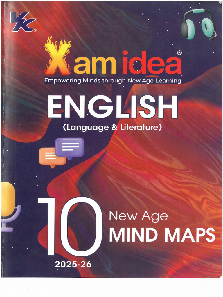 Xam Idea - English Language and Literature (Mind Maps) 2025-26 | PDF