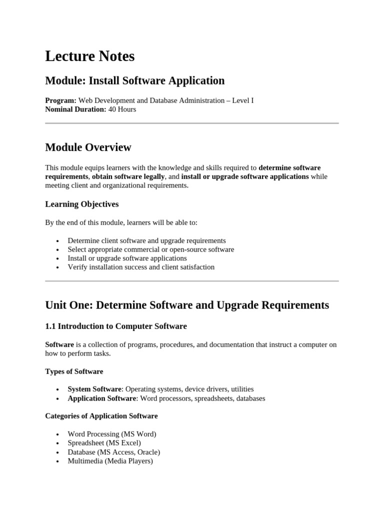 Software Installation and Upgrade Guide | PDF | Software | Operating System