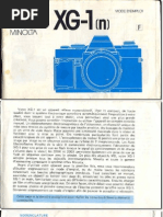 Download Notice Minolta XG1 User manual Minolta XG-1 in French by CLAKOS SN98215162 doc pdf