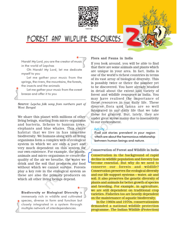 2 Edited Forest and Wildlife | PDF | Conservation Biology | Biodiversity
