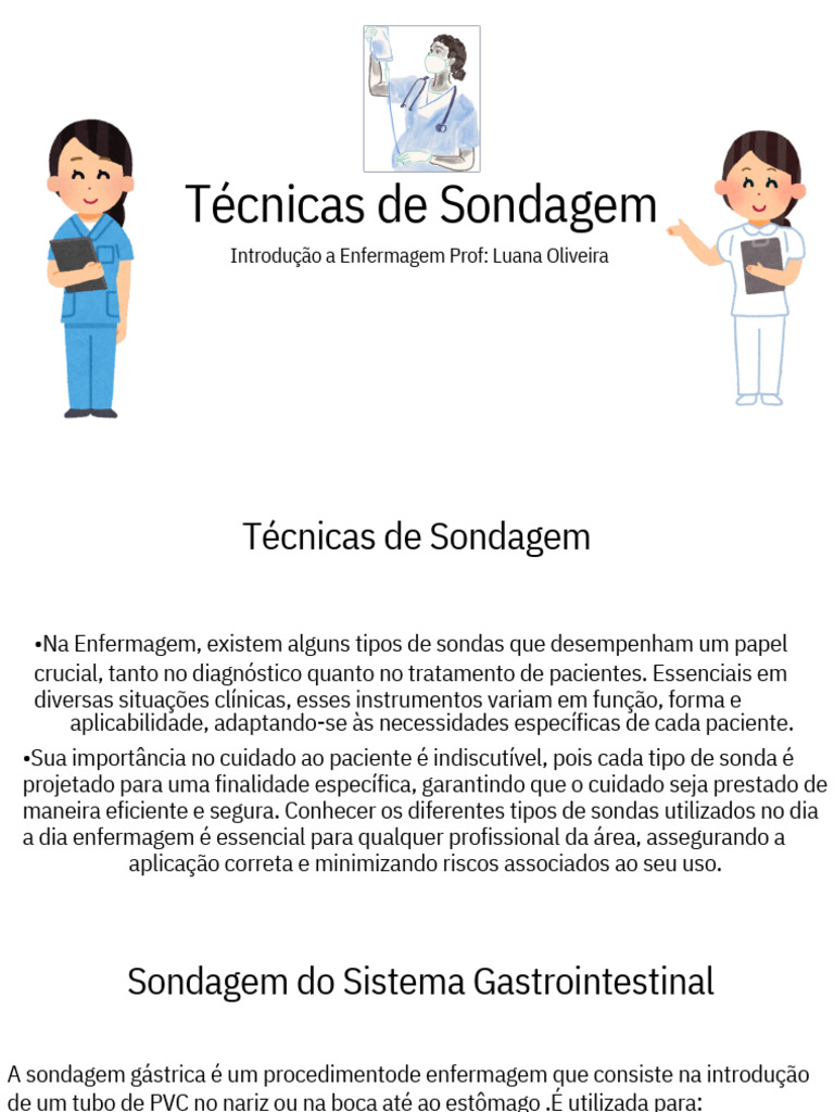 Técnicas de Sondagem em Enfermagem | PDF | Micção | Infecção do trato ...