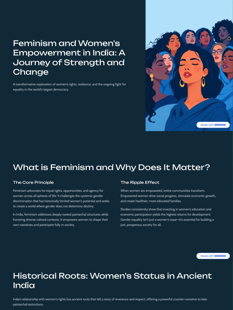 Feminism and Womens Empowerment in India A Journey of Strength and ...