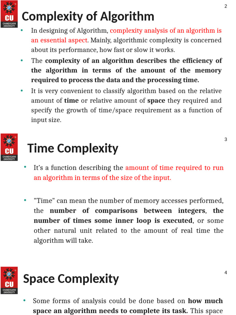Algorithm Complexity and Notations Guide | PDF | Mathematical Analysis ...