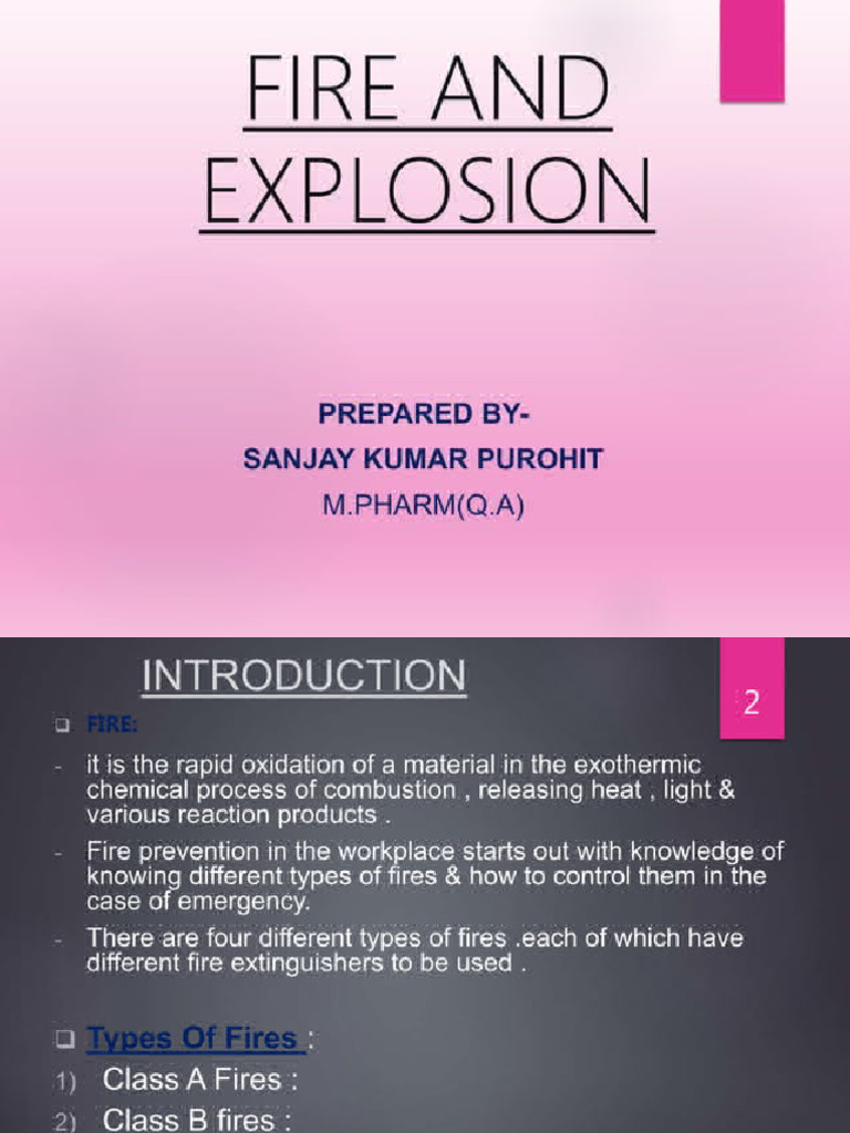 Fire and Explosion 2 | PDF