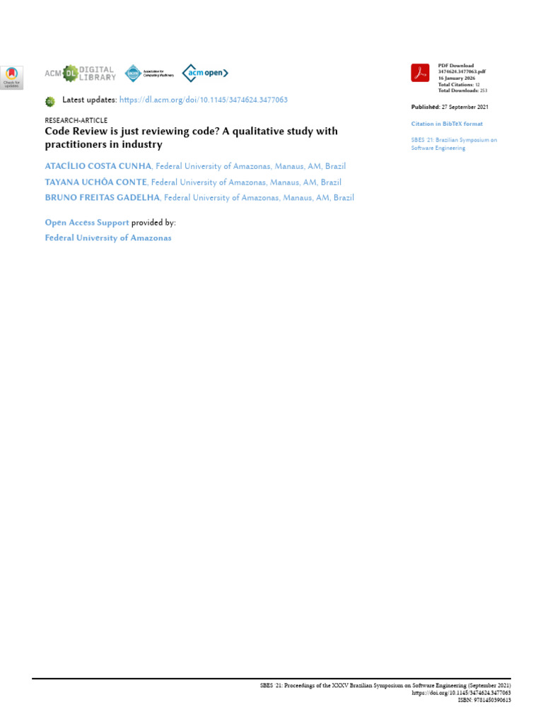 Insights on Modern Code Review Practices | PDF | Empathy | Learning