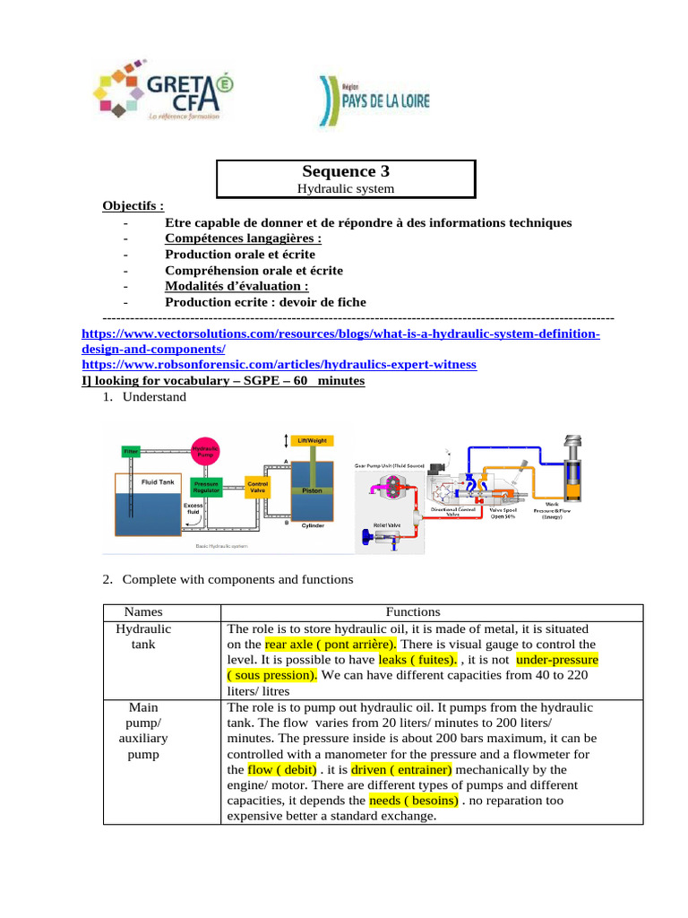 Hydraulic System Overview and Issues | PDF | Pump | Dynamics (Mechanics)