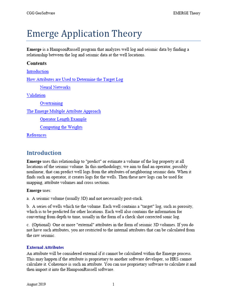 Emerge Theory | PDF | Logarithm | Regression Analysis