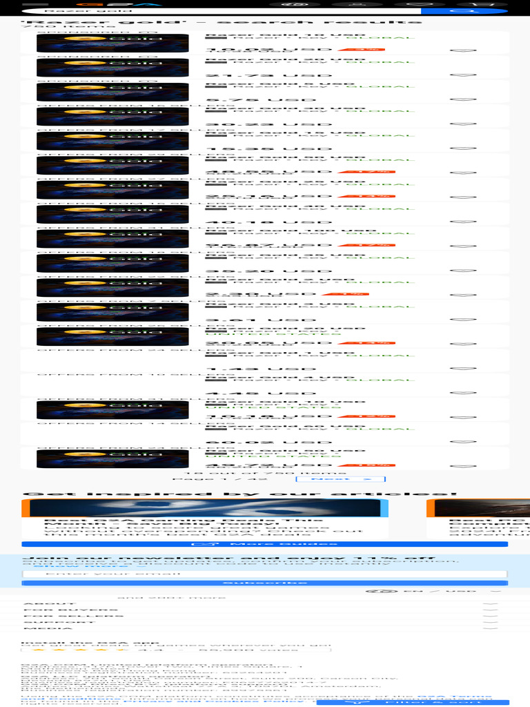 Razer Gold - G2A.com | PDF | Computing
