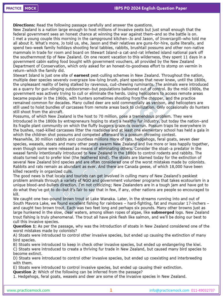 New Zealand Invasive Species Control 2024 | PDF | Verb | Grammatical Number