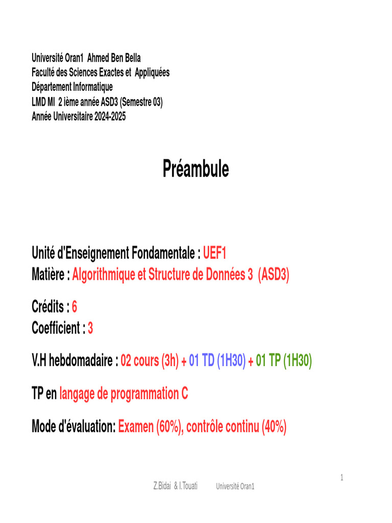 Algorithmique et Structures de Données 3 | PDF | Programme informatique ...