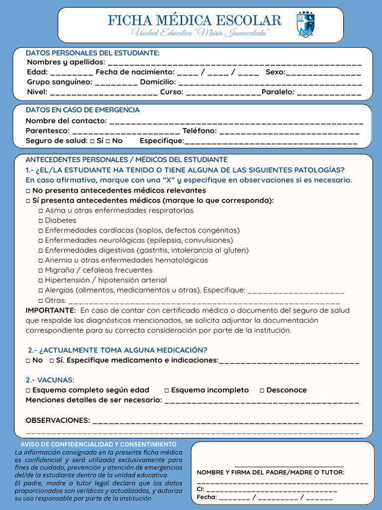 Green and Cream Minimalist Medical Form A4 | PDF | Medicina ...