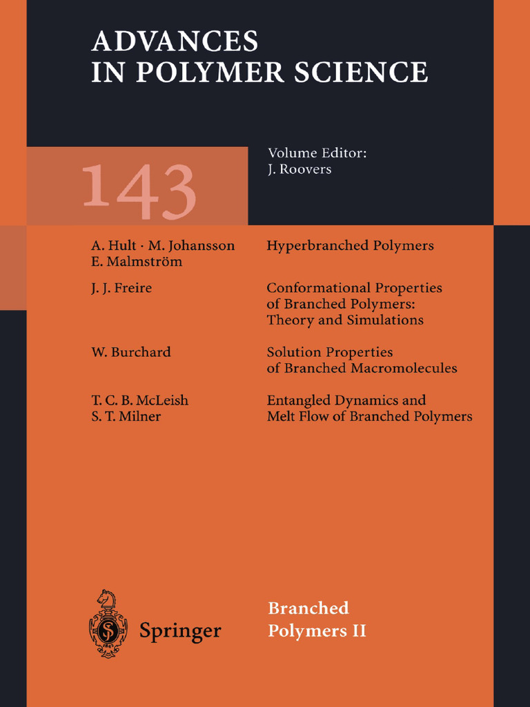Advances in Branched Polymer Science | PDF | Polymers | Polyester