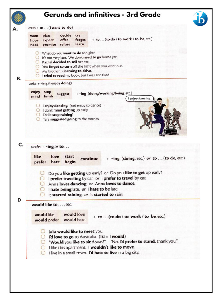 Gerunds and Infinitives | PDF