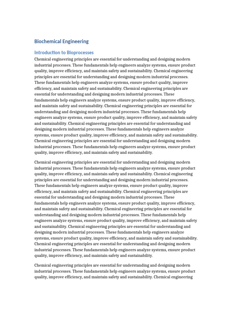 Biochemical Engineering Fundamentals | PDF | Engineering | Chemical ...