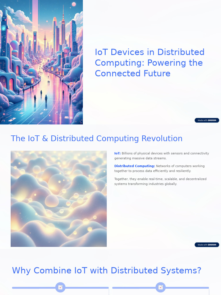 Iot in Distributed Computing | PDF | Internet Of Things | Distributed ...